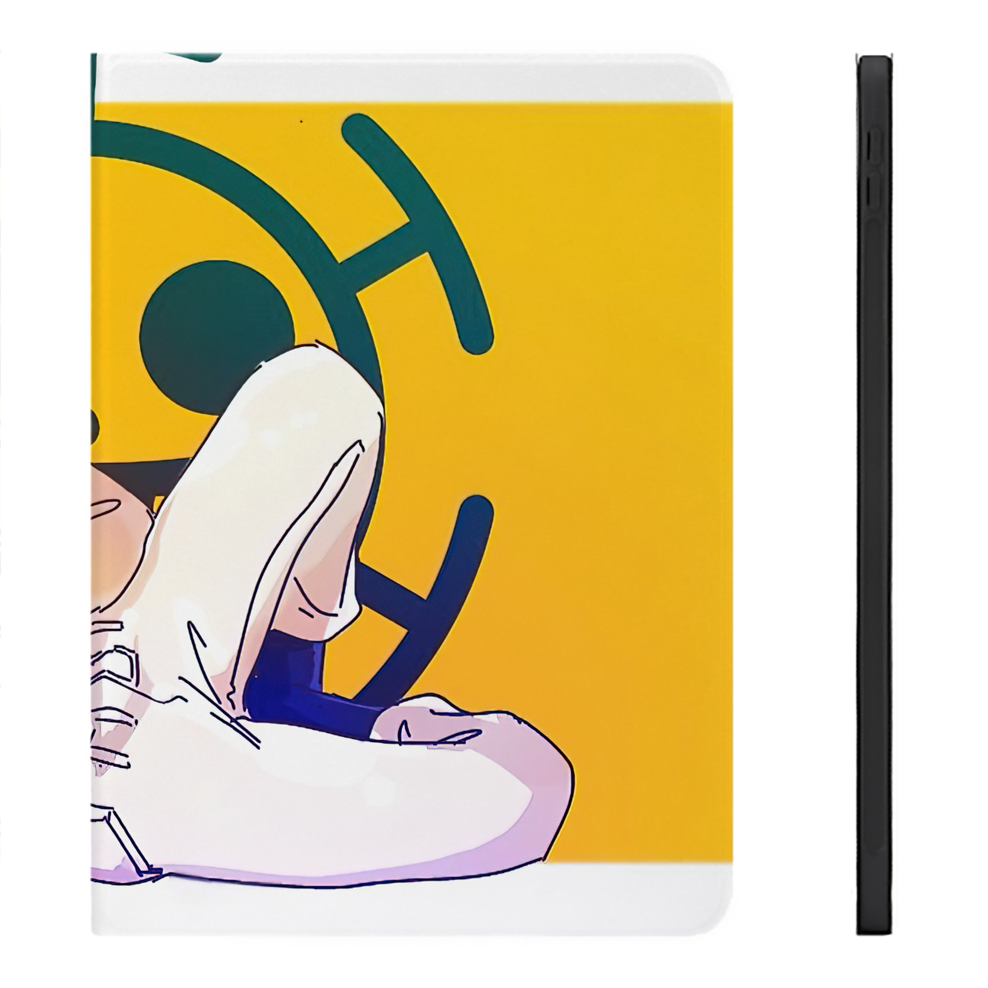 （画像用） ワンピース ONE PIECE IPadケース ペンホルダー付き ブックスタイルデザイン